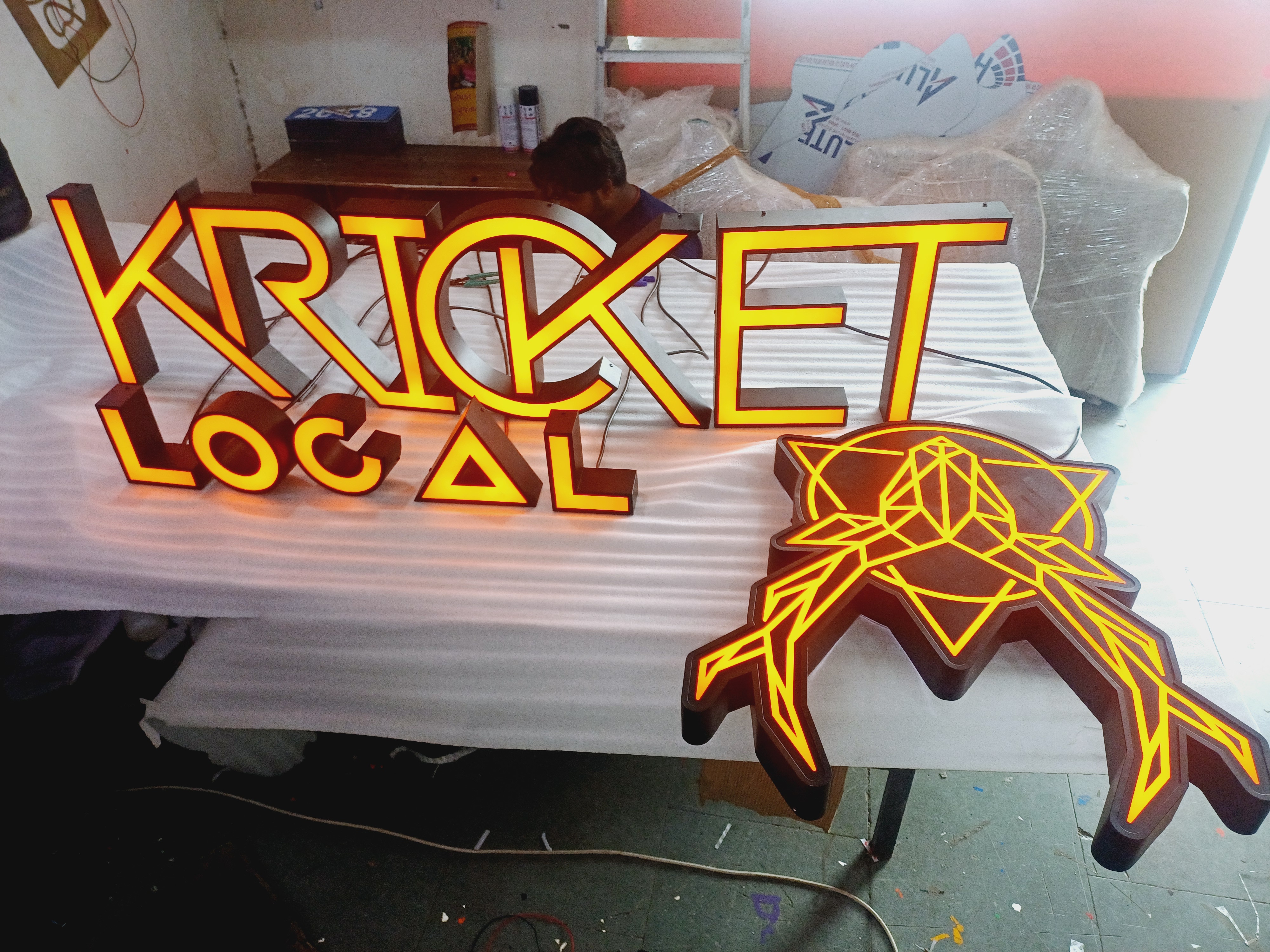 Open Face Channel Letter Sign